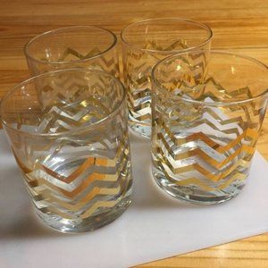 Ben Modern Classic Gold Chevron  Glasses